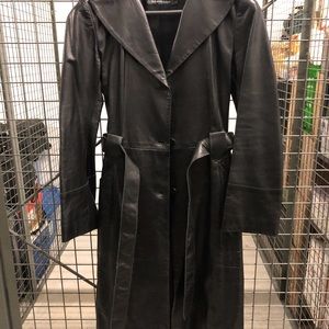 MACKAGE Leather Trench Coat